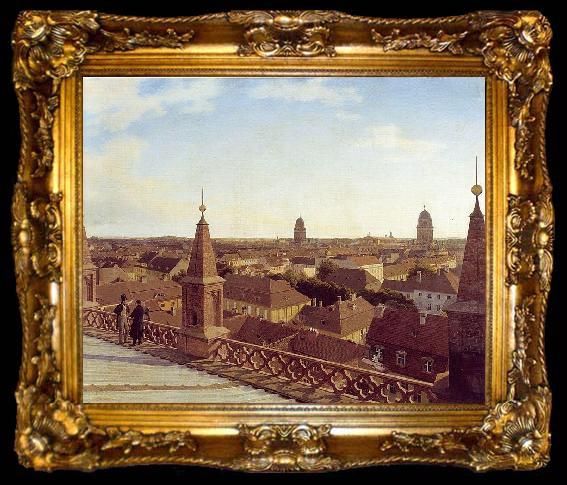 framed  Eduard Gaertner Panorama of Berlin,, ta009-2